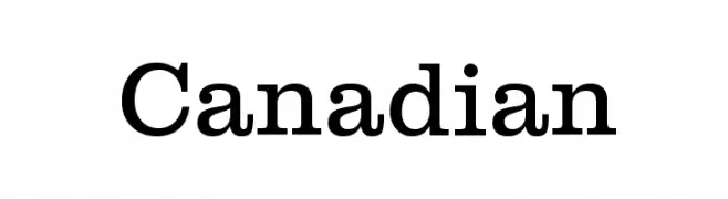 Canadian  Frei Schriftart Herunterladen