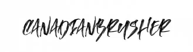 CanadianBrusher  Frei Schriftart Herunterladen