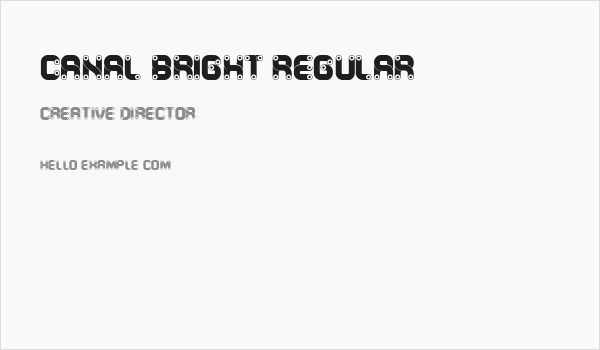 Canal Bright Regular Business Card