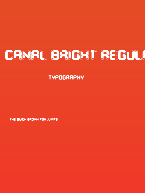 Canal Bright Regular Poster