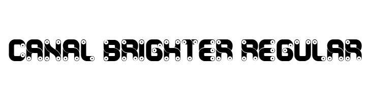 Canal Brighter Regular Caratteri