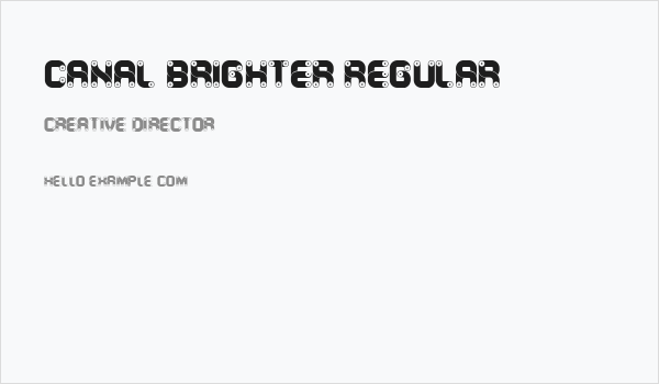 Canal Brighter Regular Business Card