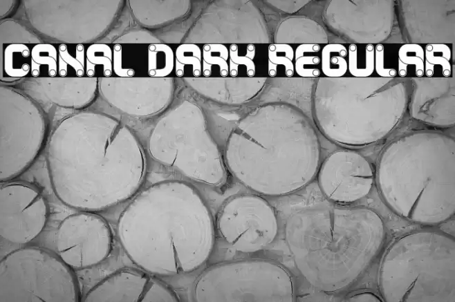 Canal Dark Regular Font examples
