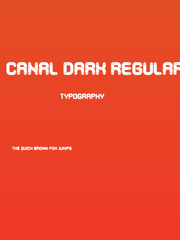 Canal Dark Regular Poster