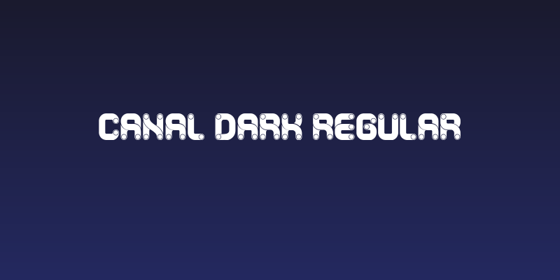 Canal Dark Regular Social Header