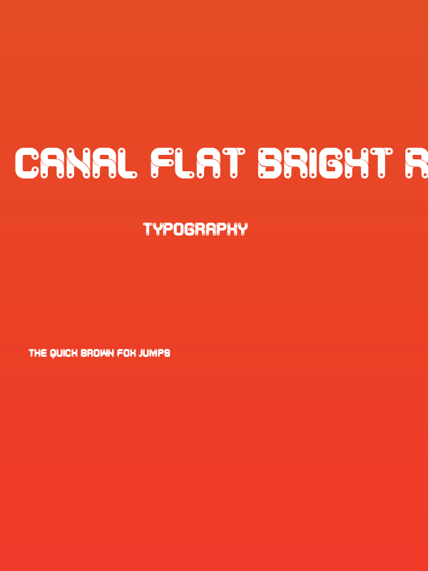 Canal Flat Bright Regular Poster