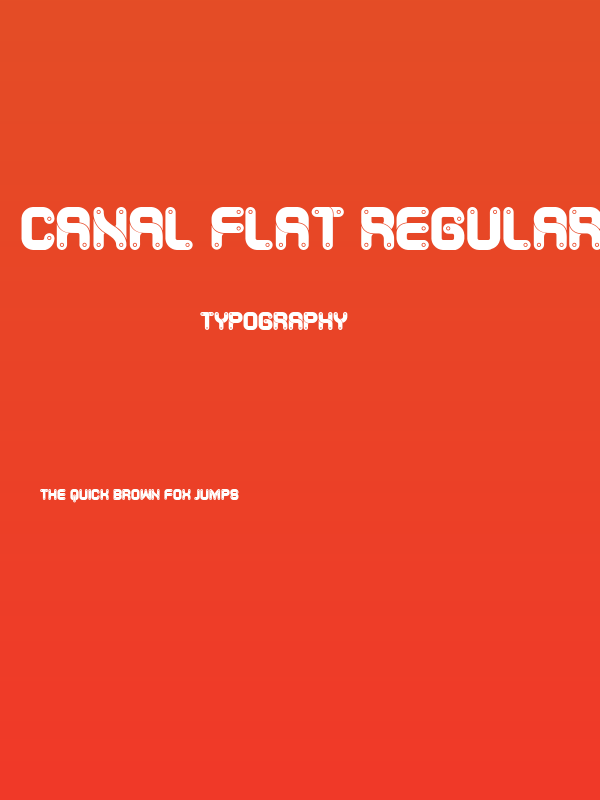 Canal Flat Regular Poster