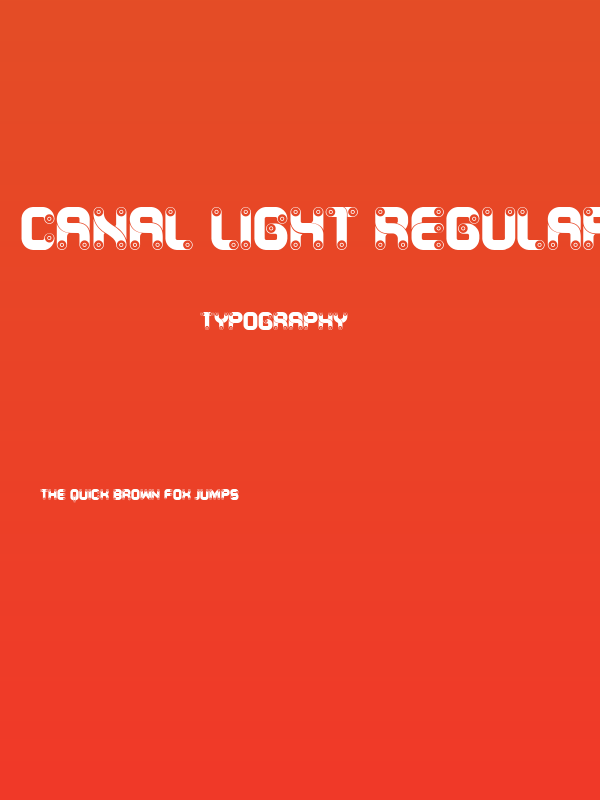 Canal Light Regular Poster