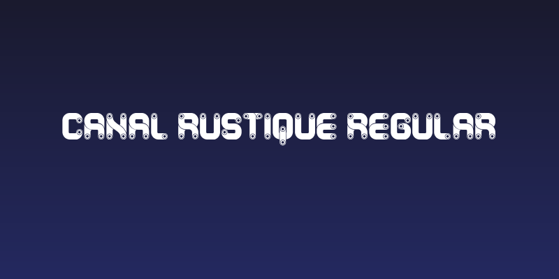 Canal Rustique Regular Social Header