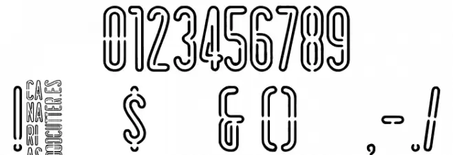Canarias Font OTHER CHARS
