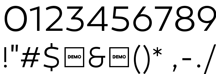 Canaro Light DEMO Font OTHER CHARS