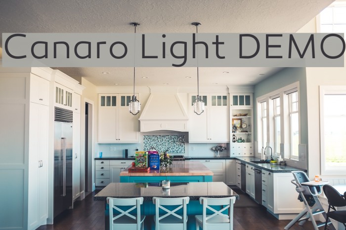 Canaro Light DEMO Font examples