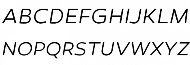 Canaro Light Italic DEMO Шрифта ВЕРХНИЙ