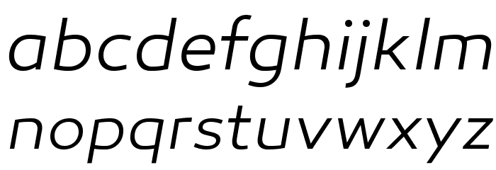 Canaro Light Italic DEMO Font LOWERCASE