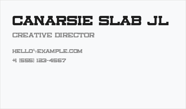 Canarsie Slab JL Business Card