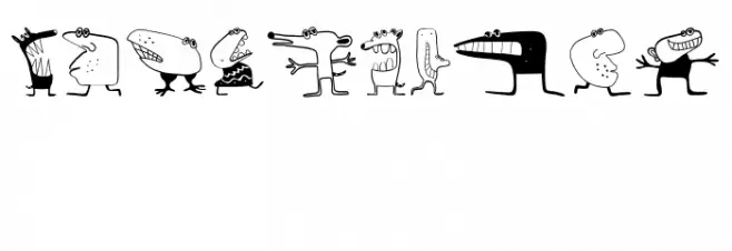 Canavarlar Regular Schriftart Groß