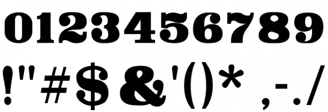 Canberra Font OTHER CHARS