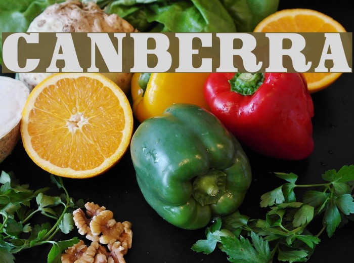 Canberra Font examples