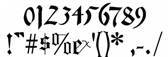 CancellerescA Font OTHER CHARS