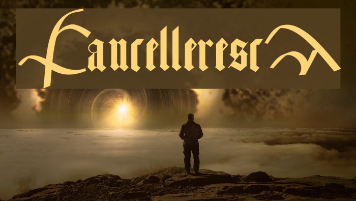 CancellerescA Font examples