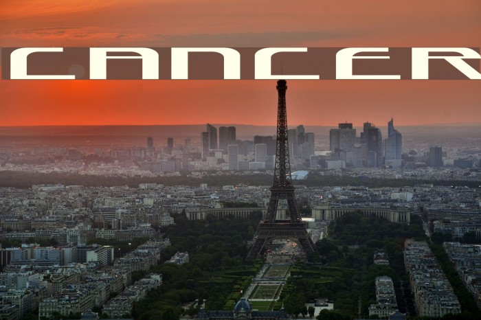 Cancer Font examples