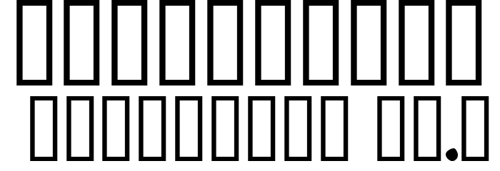 Cancontrol Font OTHER CHARS