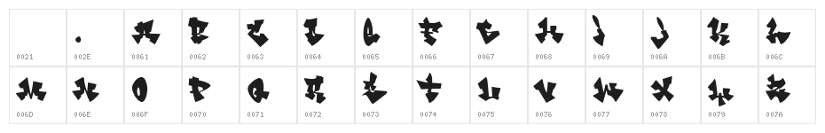 Cancontrol Character Map