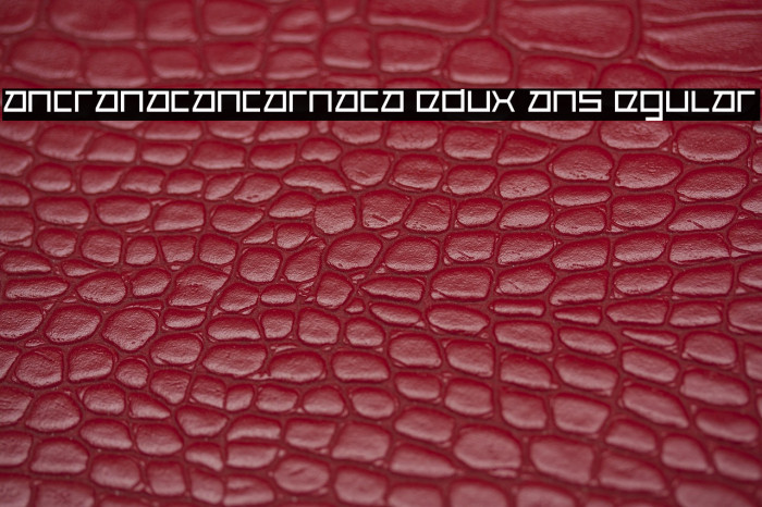 Cancranacancarnaca Redux: Sans Regular Example 3