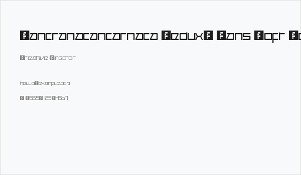 Cancranacancarnaca Redux: Sans Soft Regular Business Card