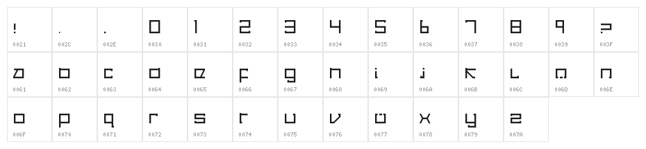 Cancranacancarnaca Redux: Serif Regular Character Map