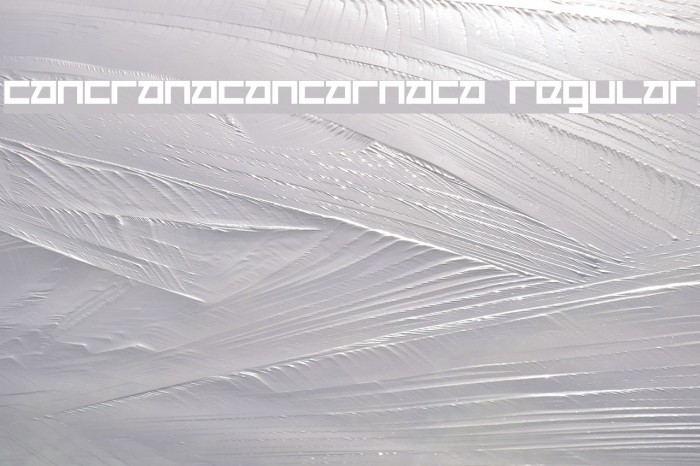 Cancranacancarnaca Regular Font examples