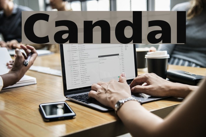 Candal Font examples