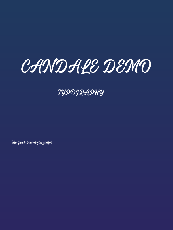 Candale Demo Poster
