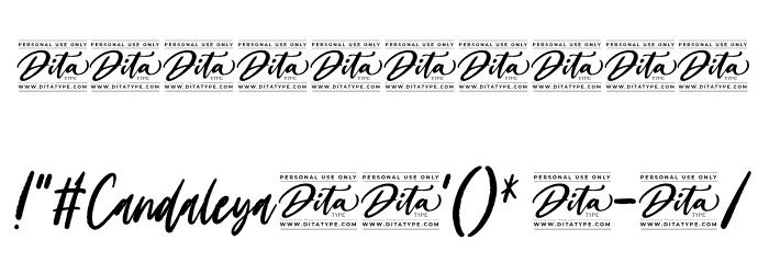 Candaleya Personal Use Font OTHER CHARS