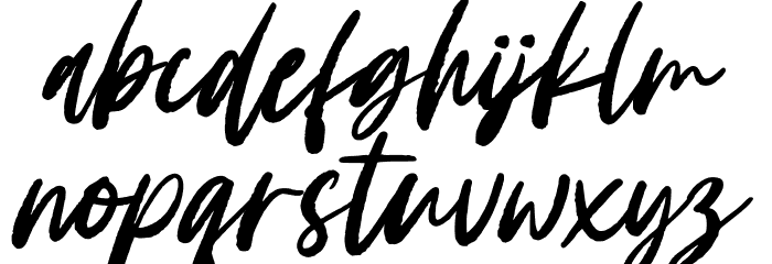 Candaleya Personal Use Font LOWERCASE
