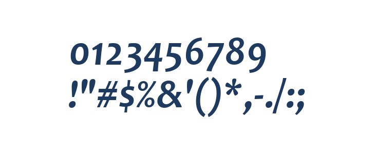 Candara Bold Italic Other Characters