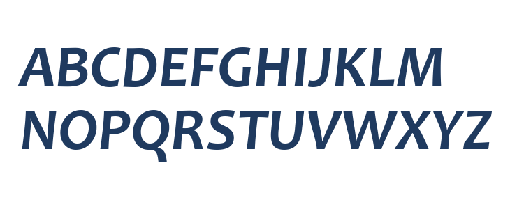 Candara Bold Italic Uppercase