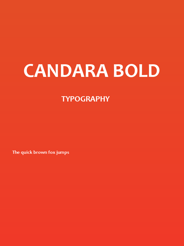 Candara Bold Poster