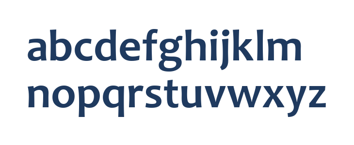 Candara Bold Lowercase