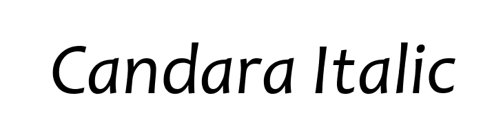 Candara Italic  Fuentes Gratis Descargar