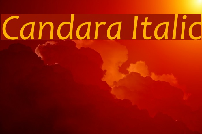 Candara Italic Example 3