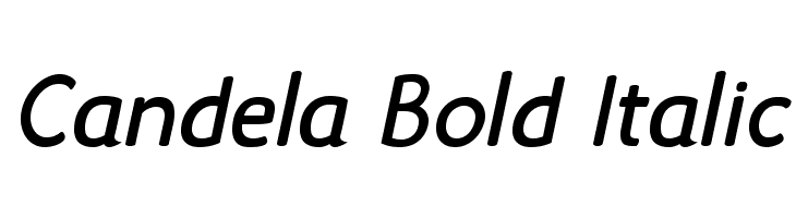 Candela Bold Italic Font