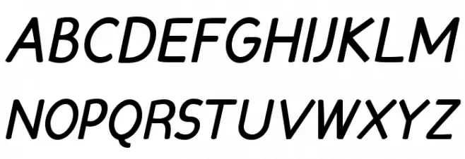Candela Bold Italic Polices MAJUSCULES