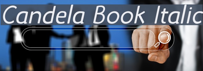Candela Book Italic Font examples