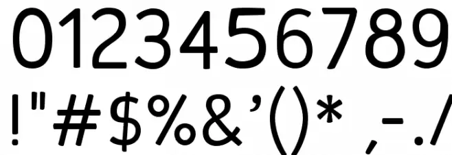 Candela Book Font OTHER CHARS