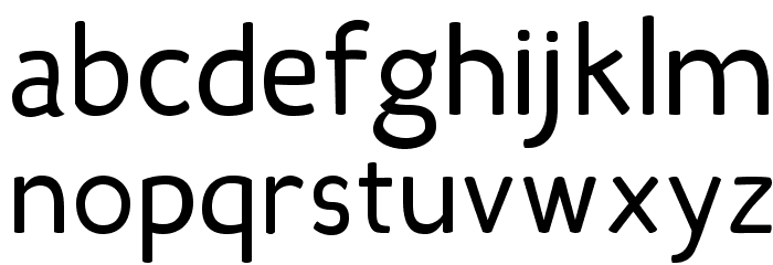 Candela Book Font LOWERCASE