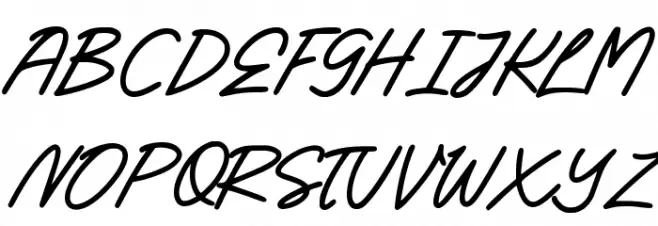 Candelia Regular Schriftart Groß