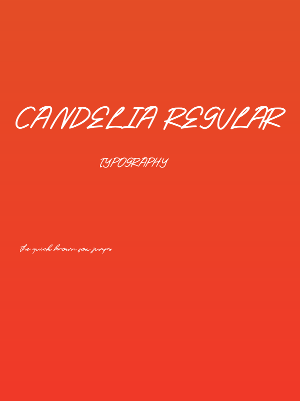 Candelia Regular Poster