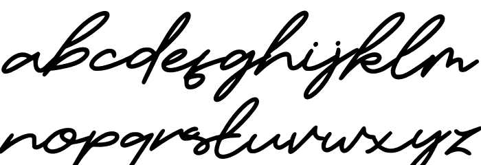 Candelia Regular Font LOWERCASE