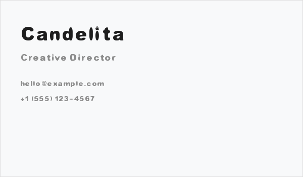 Candelita Business Card